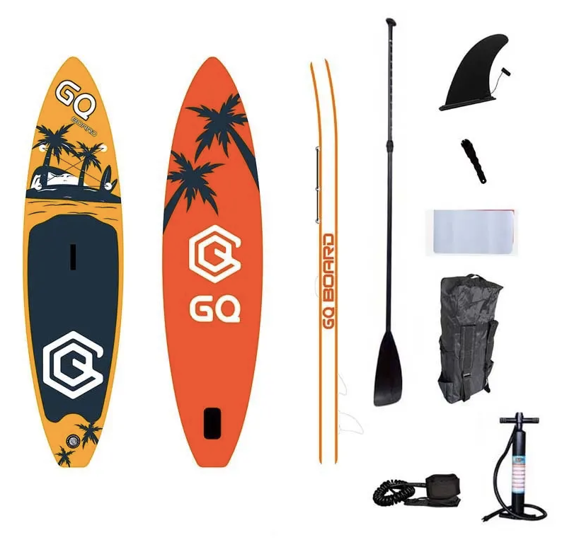 САП доска 3,35 м GQ BOARD жёлтый-оранжевый 335*81*15 см