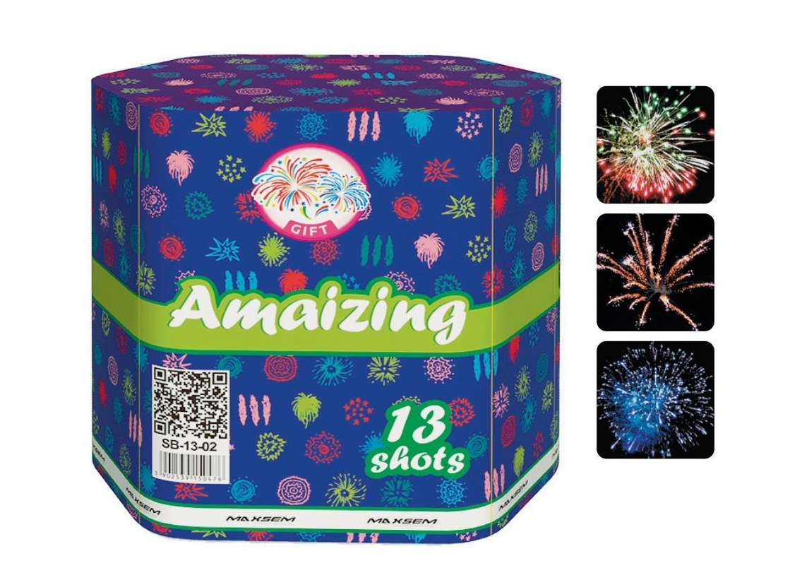 Батарея салютов "Amaizing" SB-13-02 13 залпов * 1.2" (1/10)