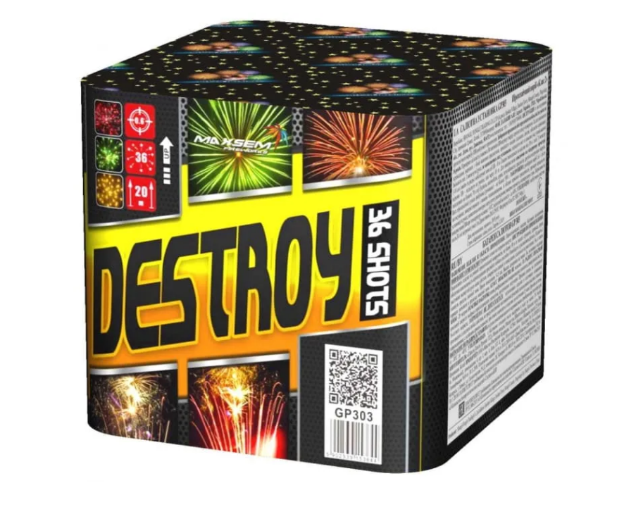 Батарея салютов DESTROY gp303 (0,6" / 36 залпов)