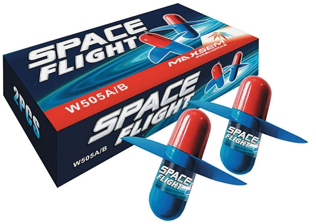 Летающий фейерверк "Space Flight" W505A/B к-т 2 шт (1/72)