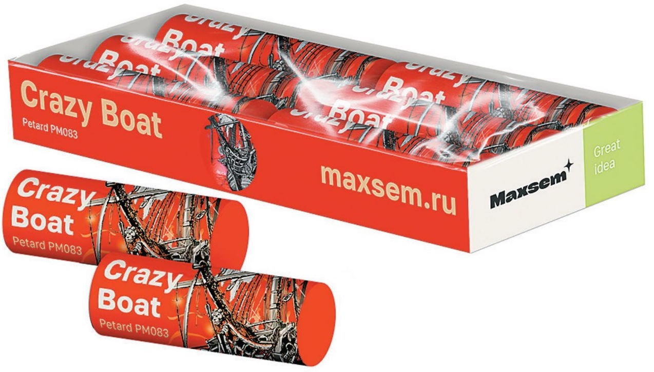 Петарды фитильные " Crazy Boat " PM083 к-т6 шт (1/72)
