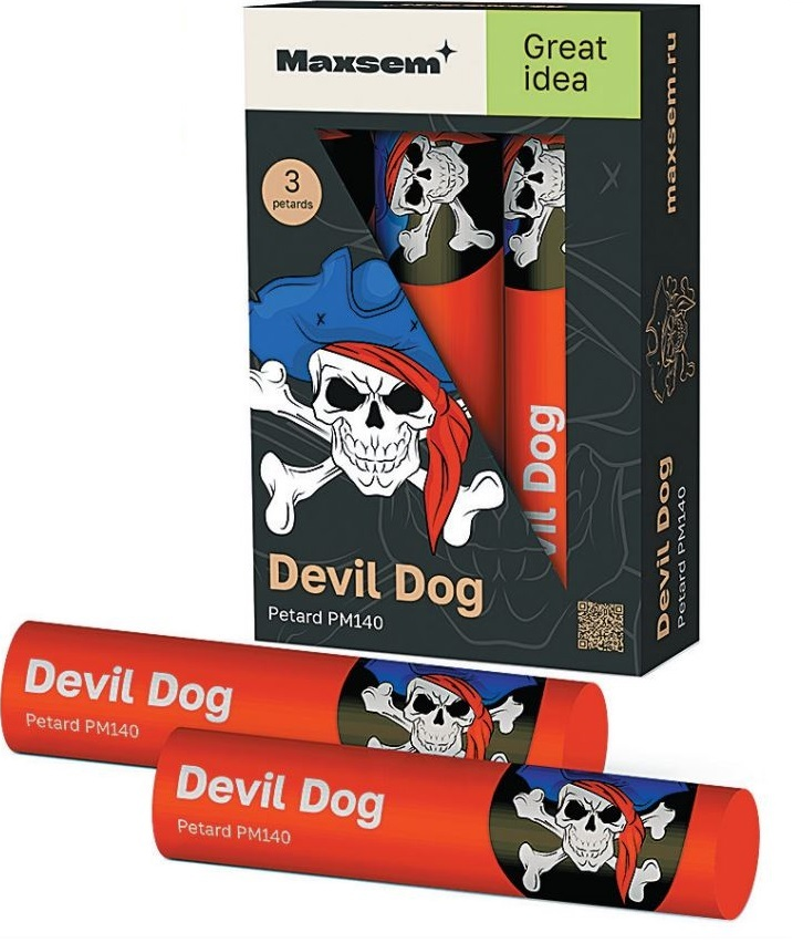 Петарды фитильные "Devil Dog" PM140 к-т3 шт (1/40)