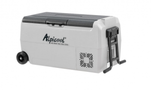 Автохолодильник ET-36 Alpicool 36л 12v/24v/220v двухкам. складная ручка, колёса