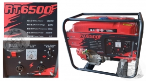 Генератор бензиновый 5кВт RT6500 (ручной стартер)