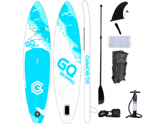 САП доска 3,35 м GQ BOARD белый-голубой 335*81*15 см