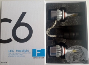 Лампочки C6 LED 9005, 2 шт.