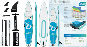 САП доска 381*76*15 DAMA FREE DOUBLE CHAMBER DF 770, I-BEAM STRINGER, двухслойный